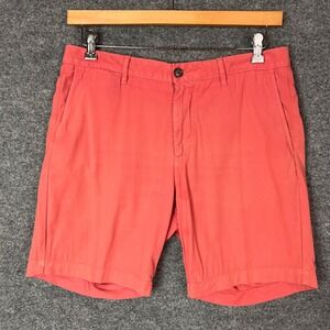 FAHERTY‎ BRAND Mens Coral Chino Shorts Size 33 Flat Front Casual Summer